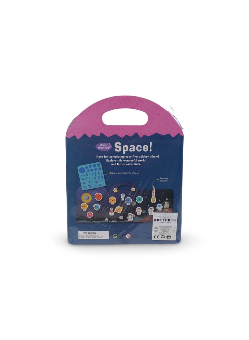 My First Stickers Book Space Reusable Stickers – 35 Pcs - Image 2